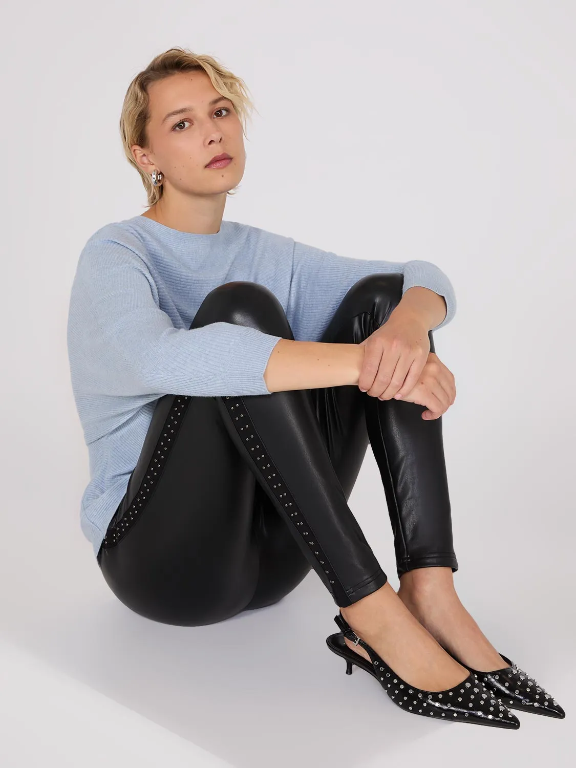 3/4 Dolman Sleeve Ottoman Stitch Sweater