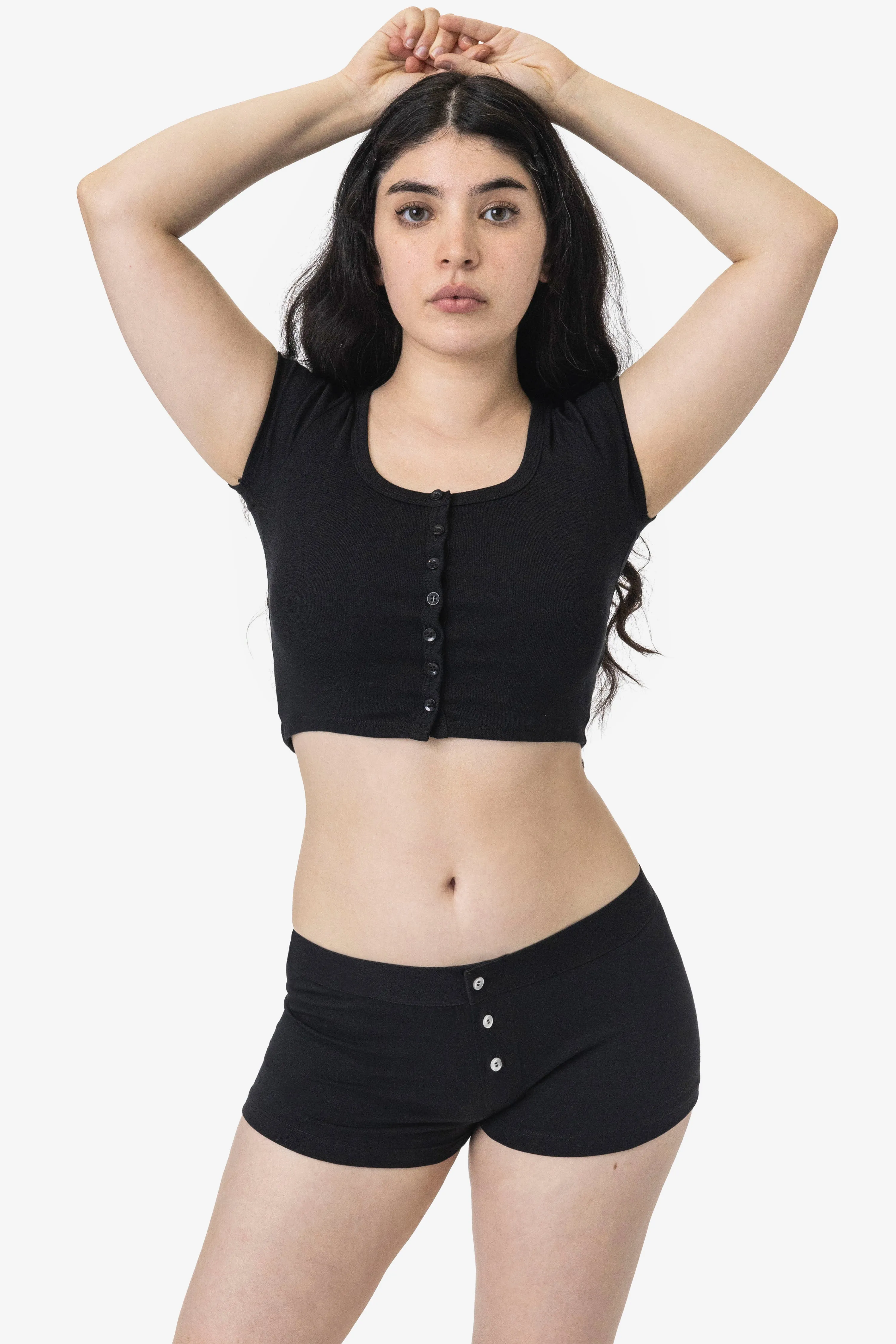 8343 - Cotton Spandex Boxer Boy Short
