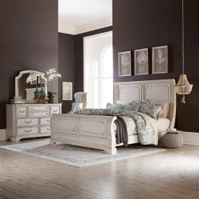 Abbey Road 455W-BR-KSLDM King Sleigh Bed, Dresser & Mirror