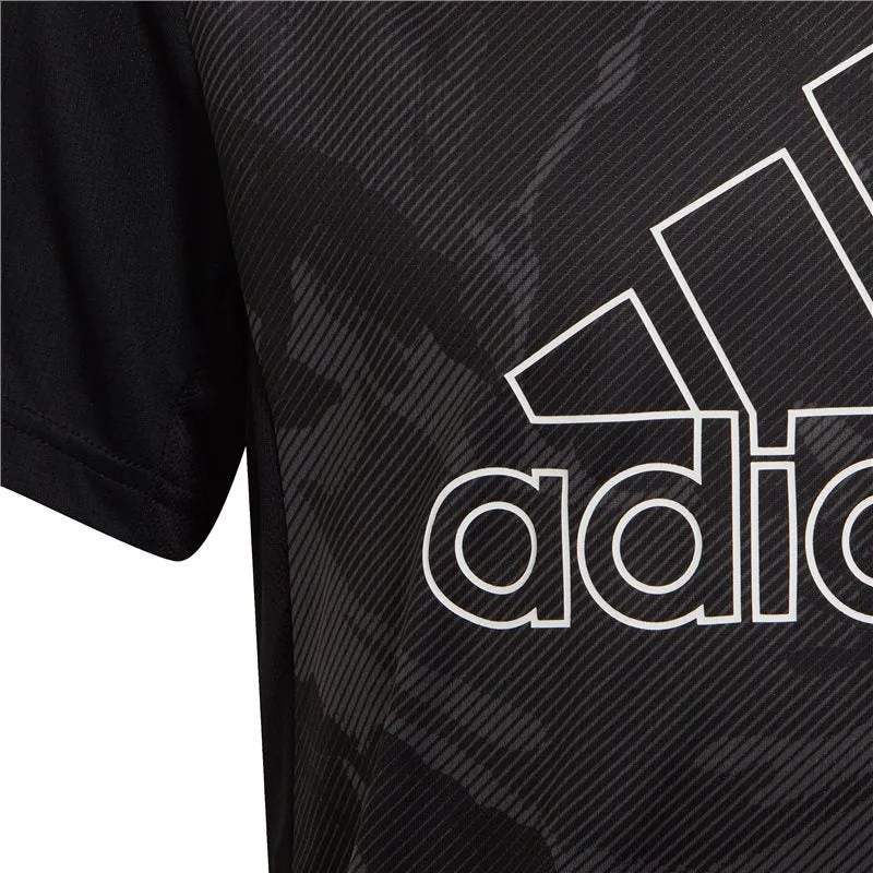 adidas Designed 2 Move Seasonal Tee - Boys - Black/White