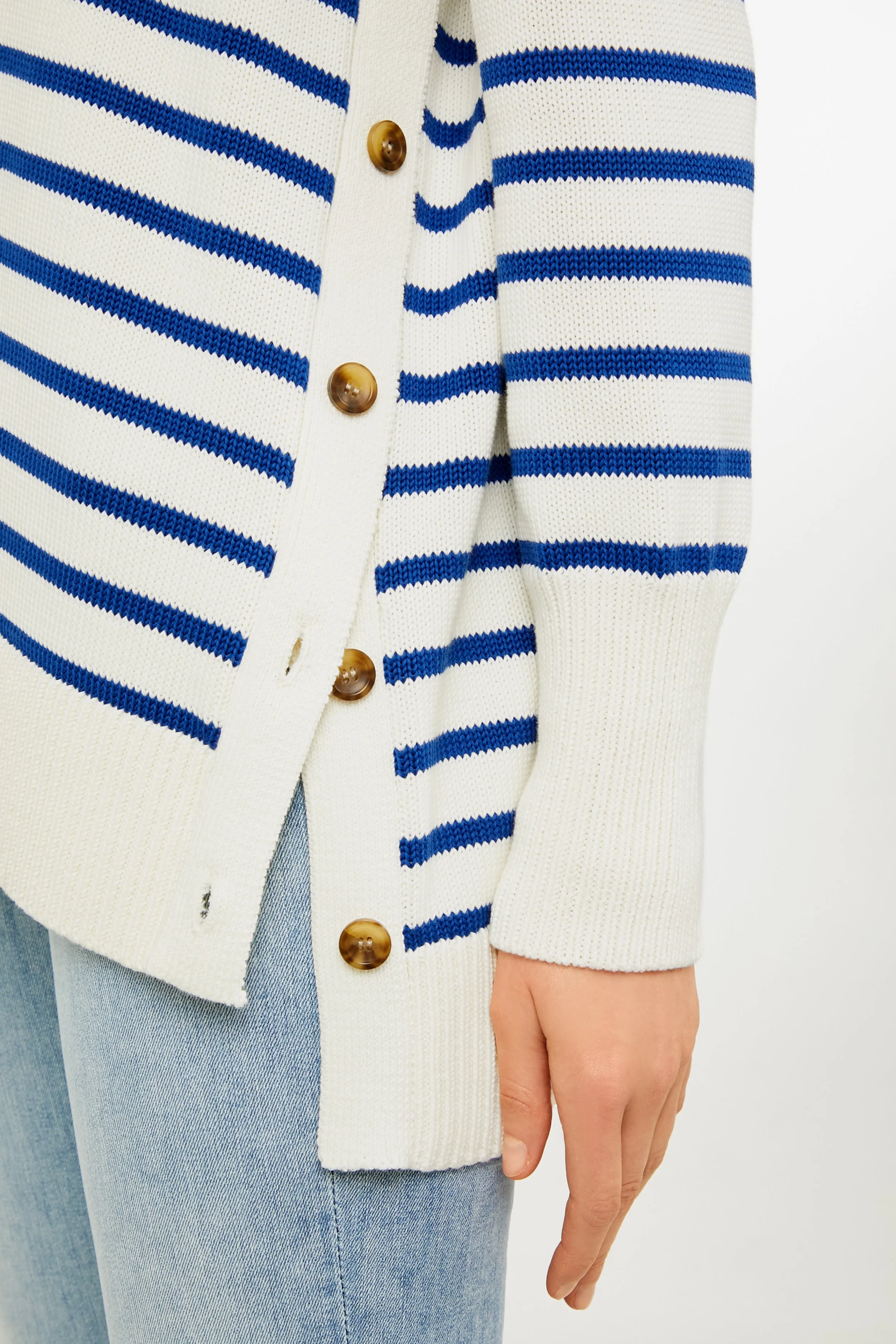 Blue Stripe Bar Harbor Sweater