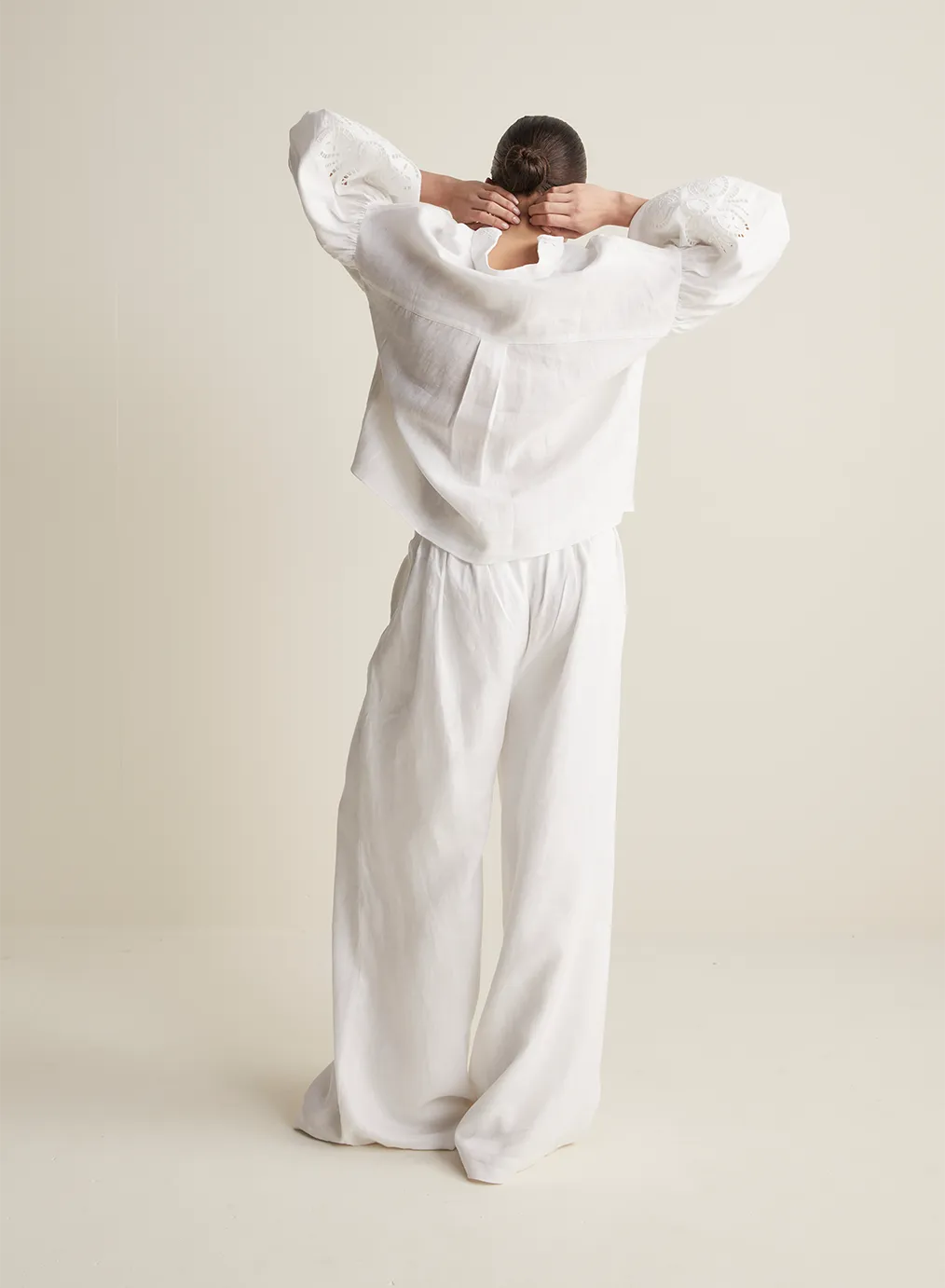 Blyth Linen Smock Top | White  | Restock