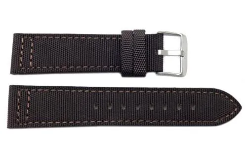 Canvas With Genuine Leather Backing Replacement Watch Band