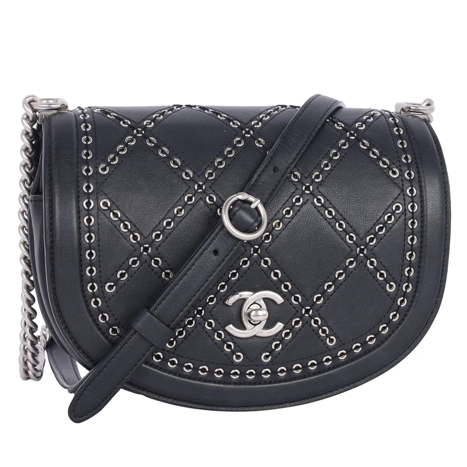 Coco Eyelets Flap Bag (Authentic Pre-owned)