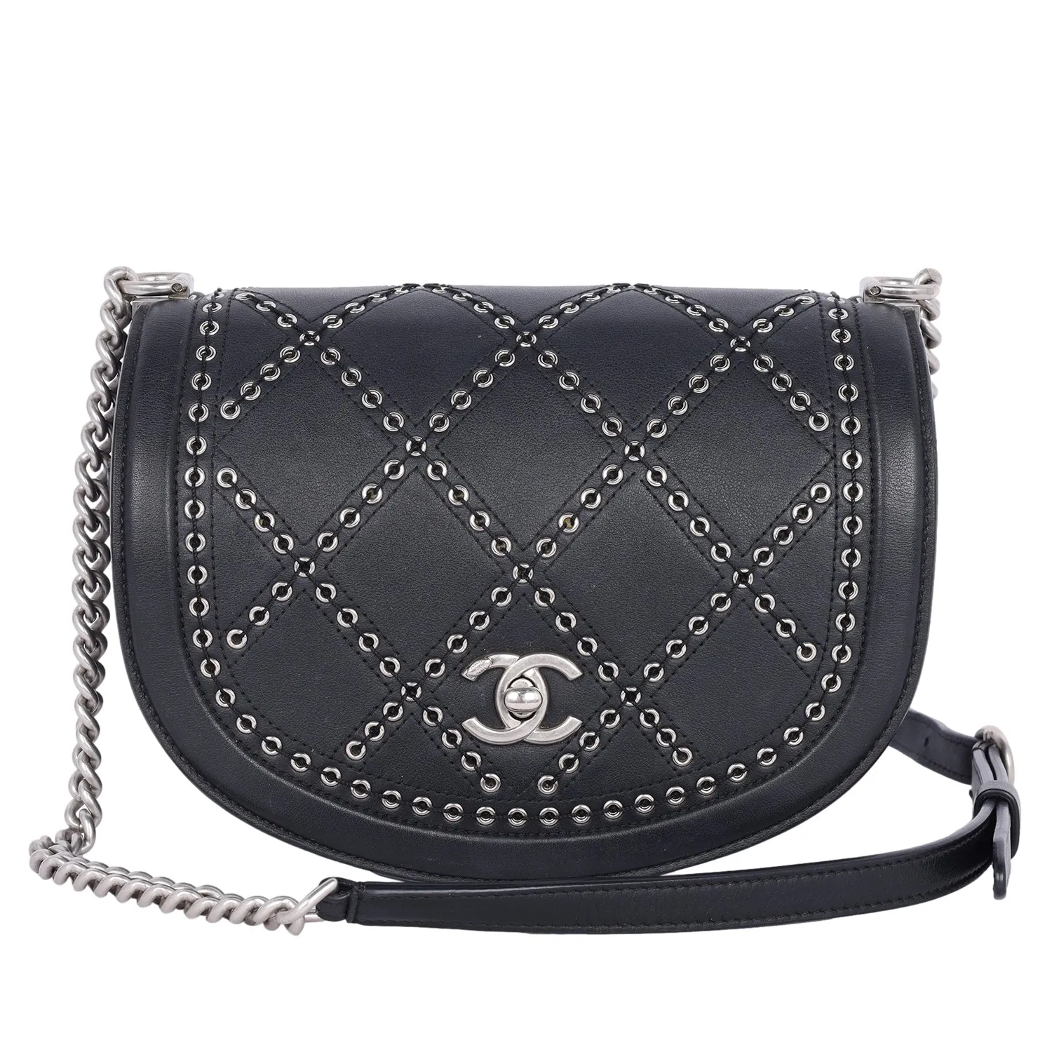 Coco Eyelets Flap Bag (Authentic Pre-owned)