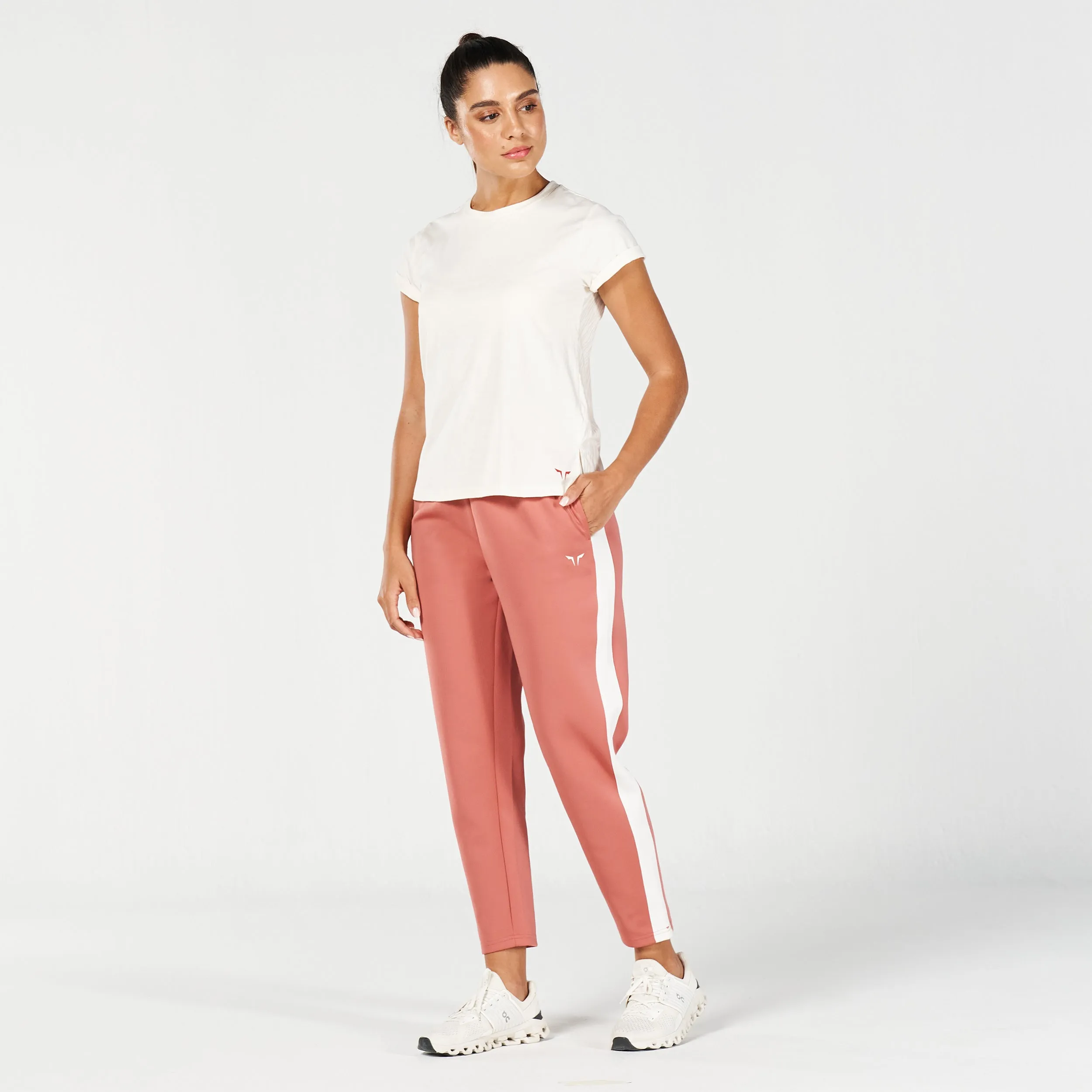 Core Wild Print Back Tee - Pearl White