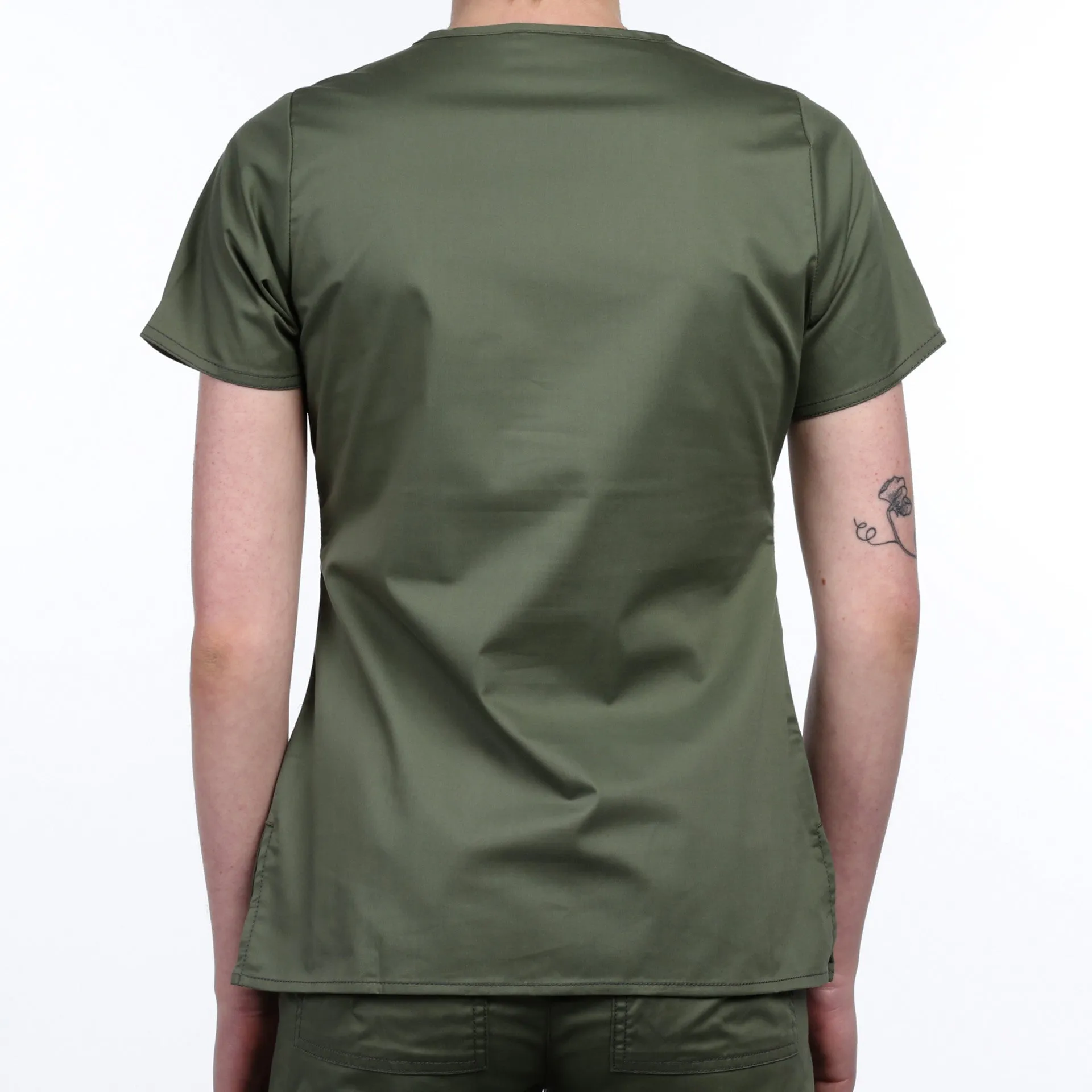Dickies "Youtility" Jr. Fit Mock Wrap Top - Olive