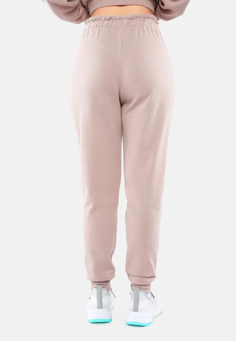 Drawstring Waistband Joggers