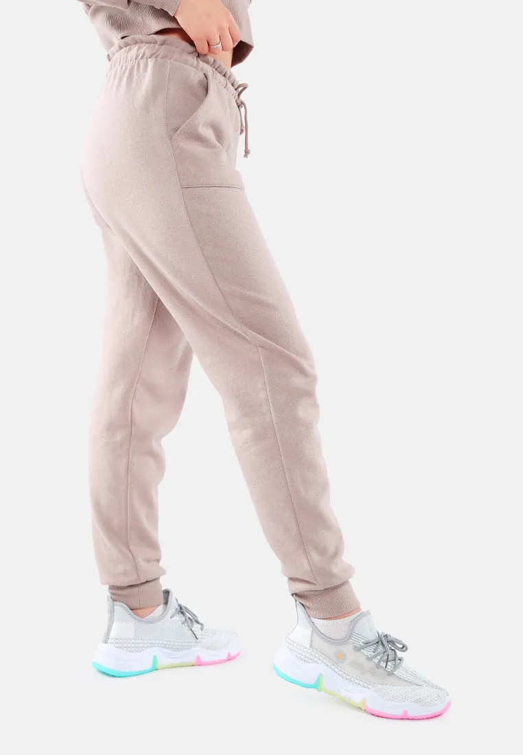 Drawstring Waistband Joggers