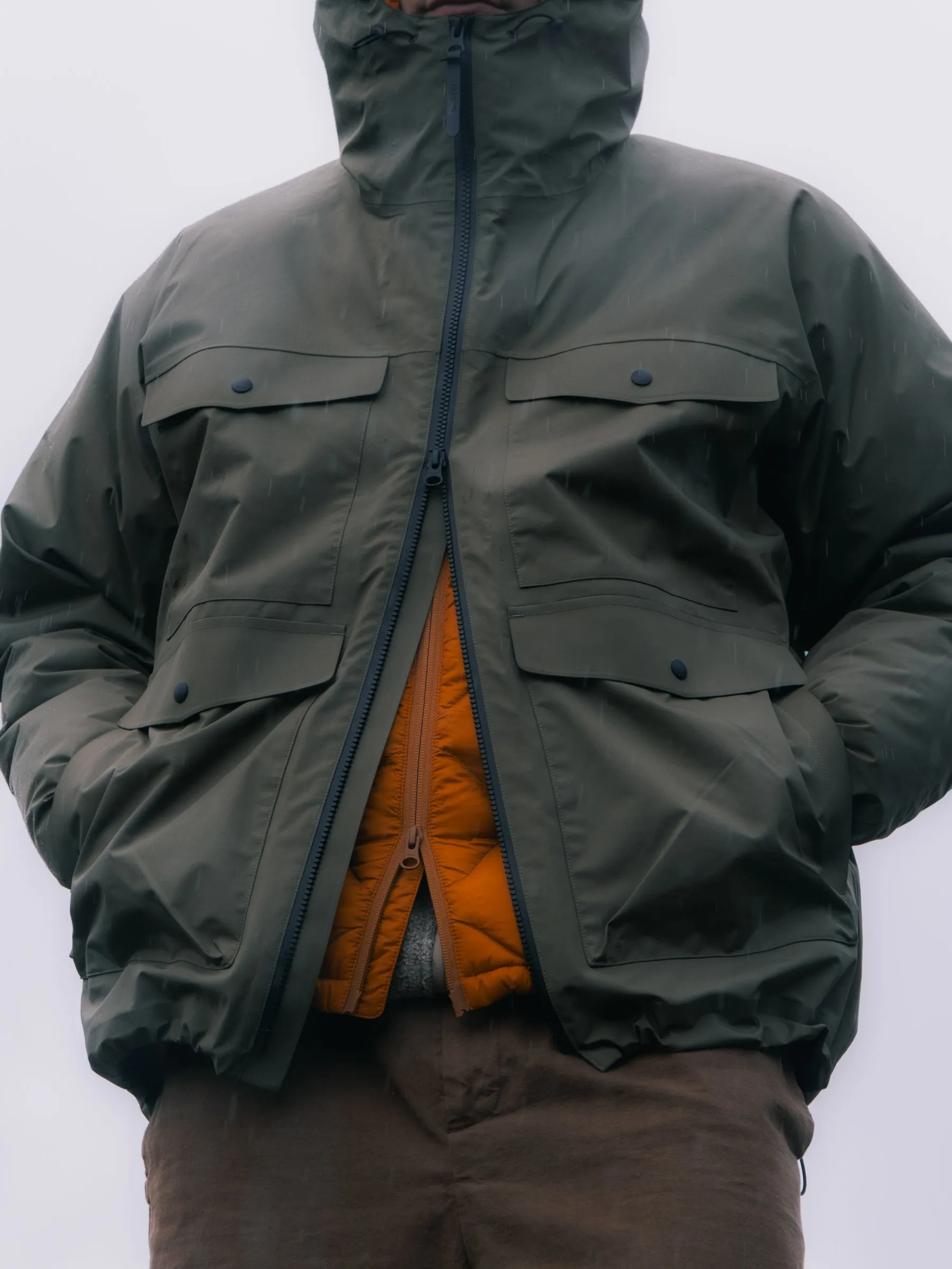 Dunkeld Shell Jacket in Olive 3L Waterproof