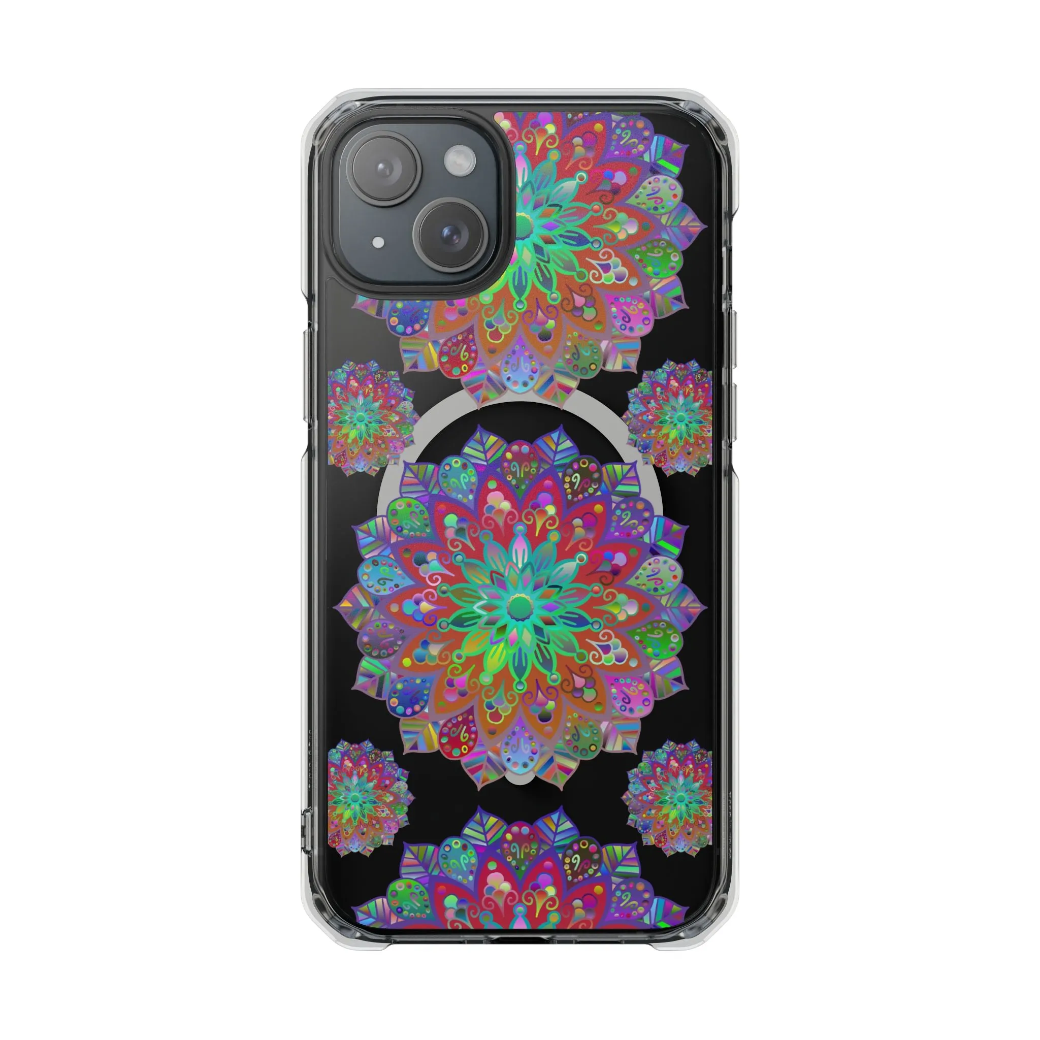 Elegant Mandala MagSafe®-Compatible iPhone 14/15 Impact Case