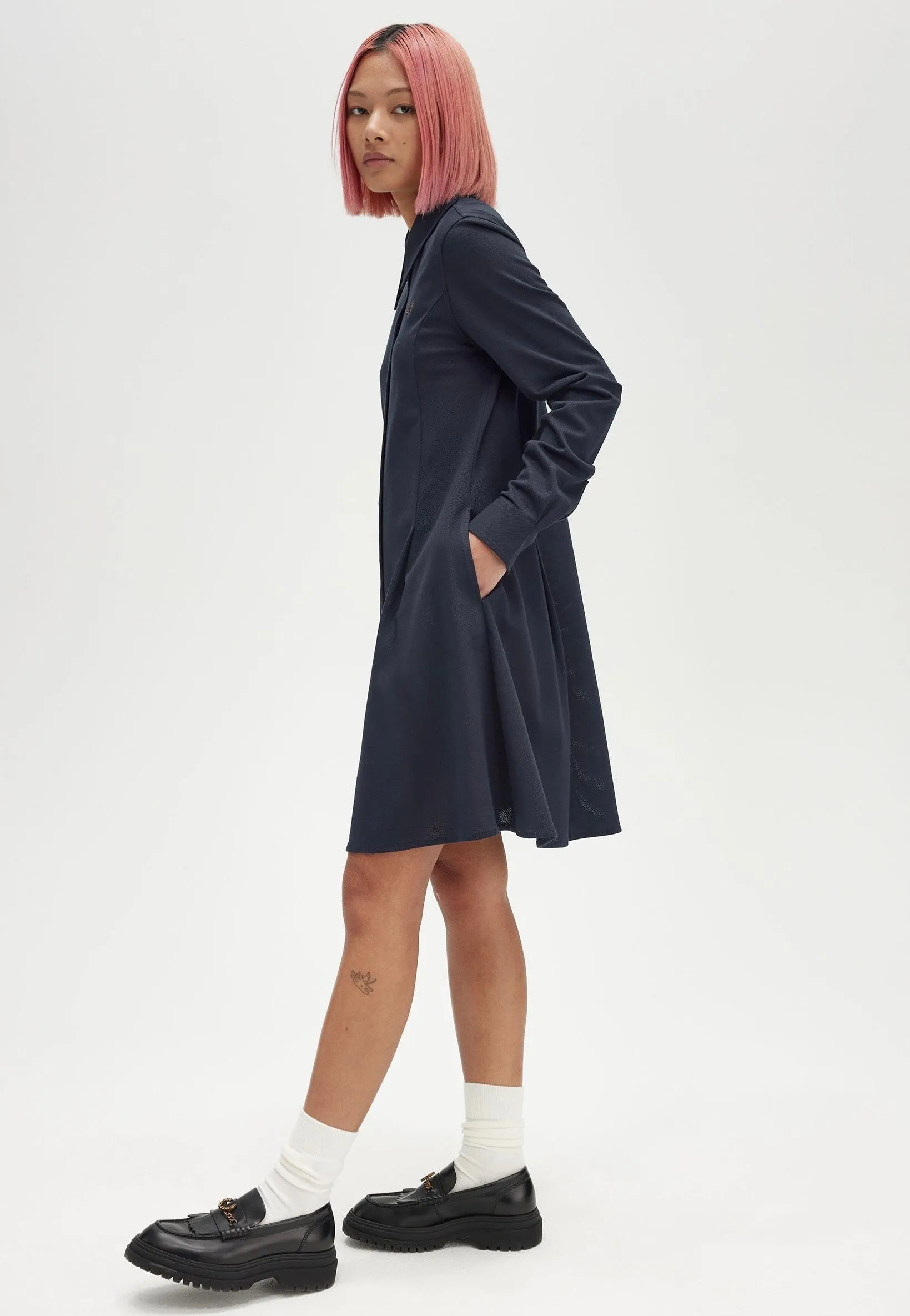Fred Perry - Woven Mesh Navy - Dress