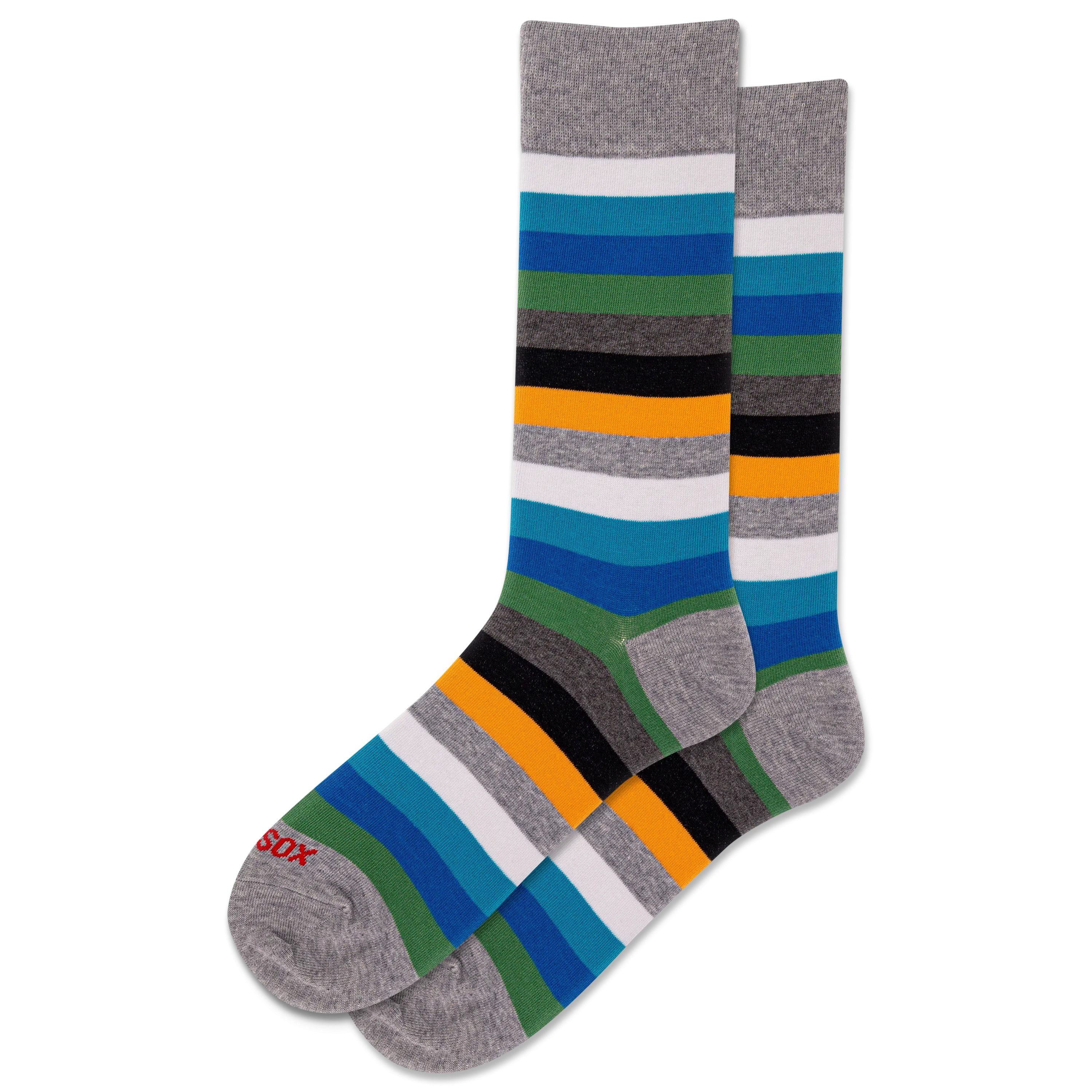 HOTSOX Men's Ombre Stripe Crew Socks