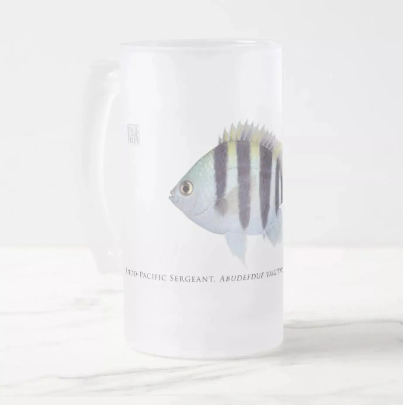 Indo-Pacific Sergeant - Frosted Glass Stein