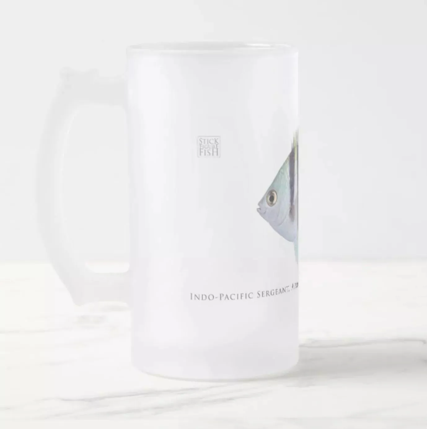 Indo-Pacific Sergeant - Frosted Glass Stein