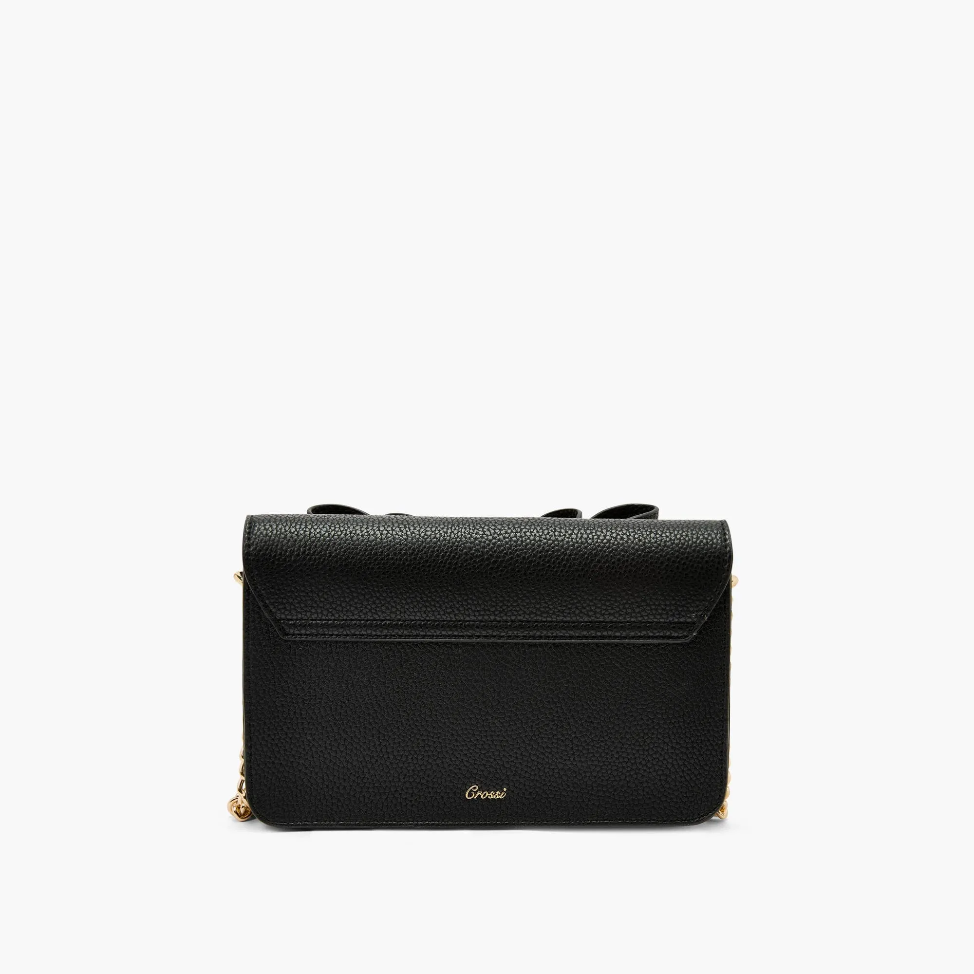 Instant Shipping! Jane Bow Crossbody: Black