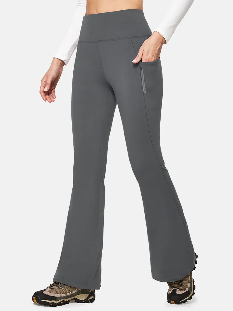 IUGA HeatLab® Water Resistant Fleece Lined Flare Pants With Pockets