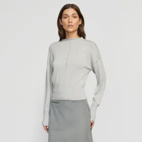 Jillian Pointelle Tencel-Wool Sweater