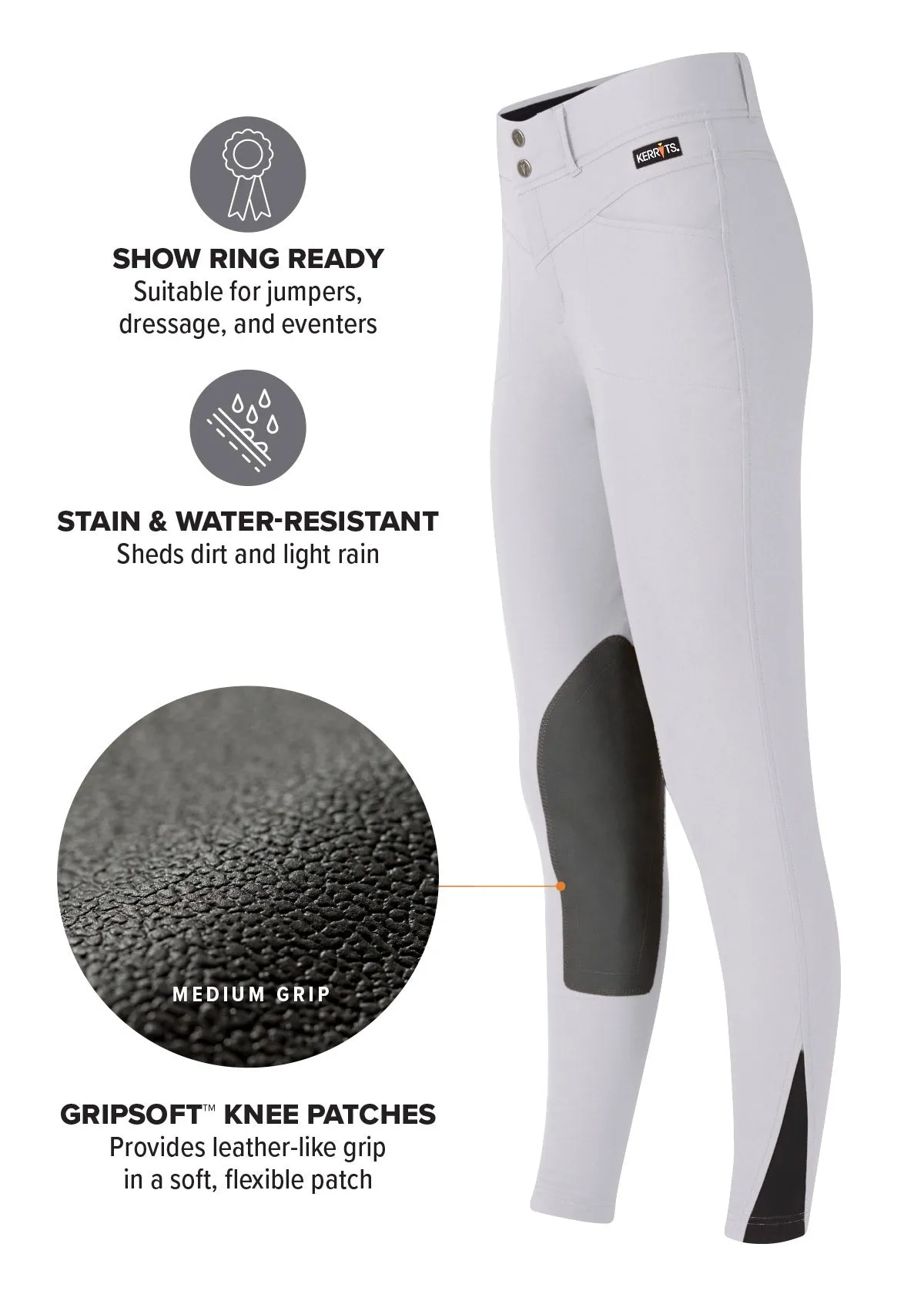 Kids Crossover II® Knee Patch Riding Breech