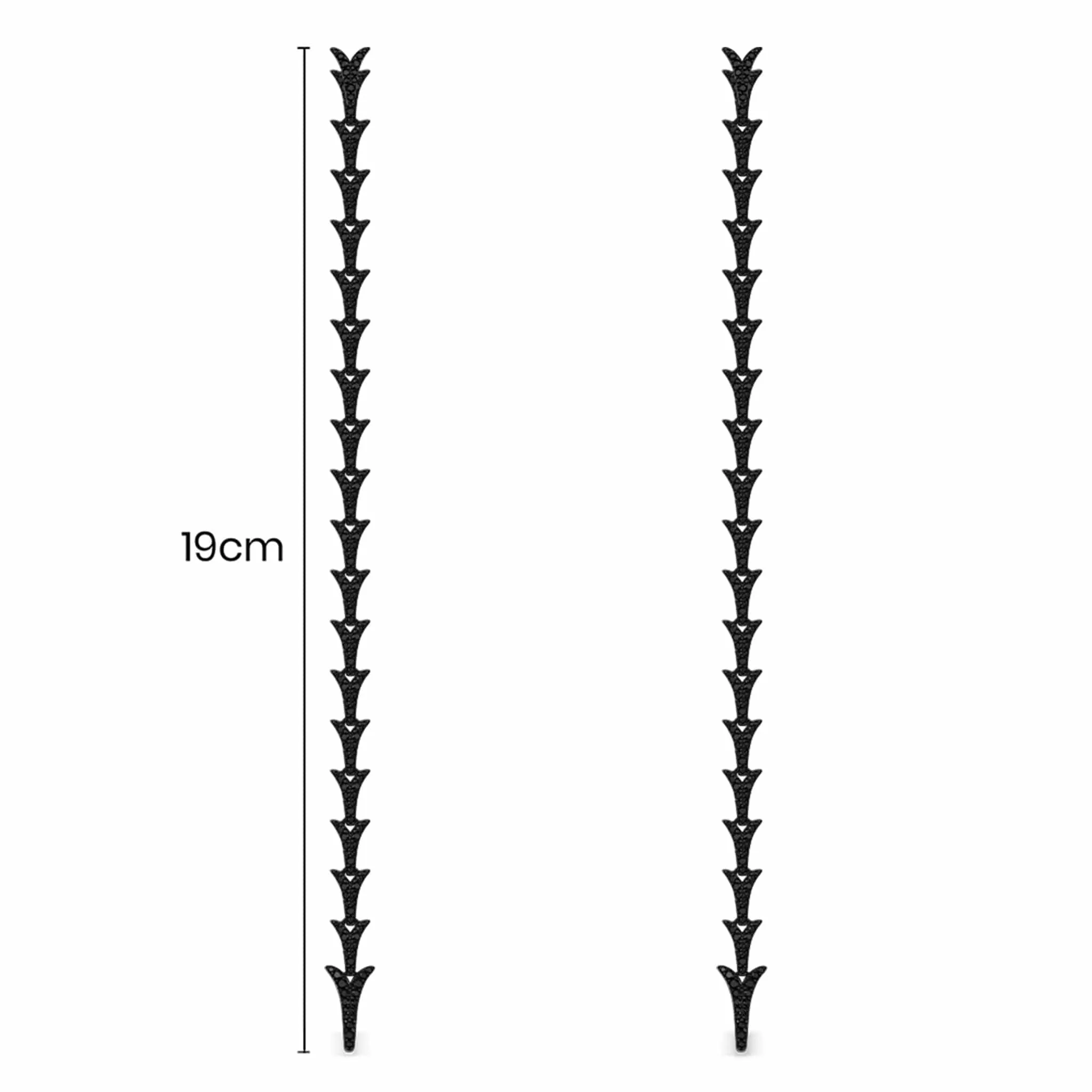 Long Dragon Tail Earrings