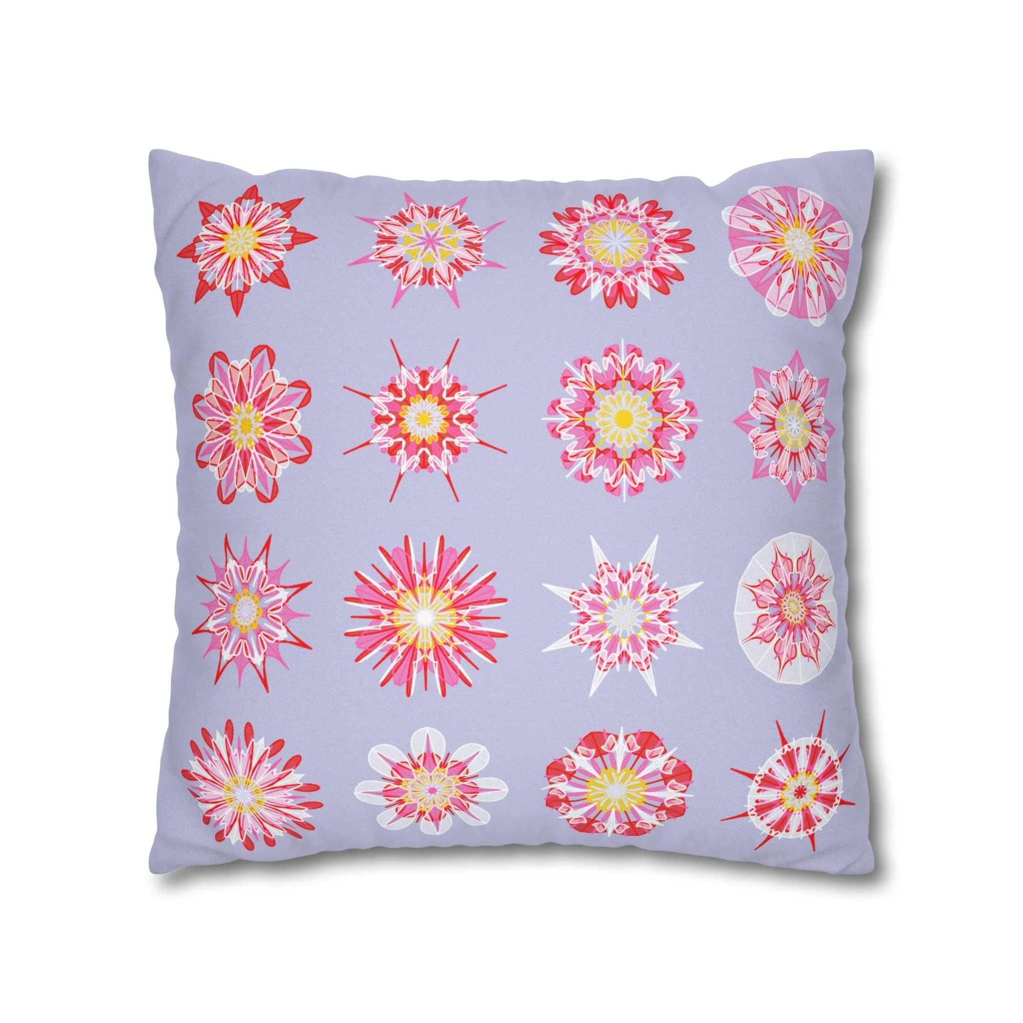 Mandala Art Christmas Pillowcase - Handmade Square Holiday Decor