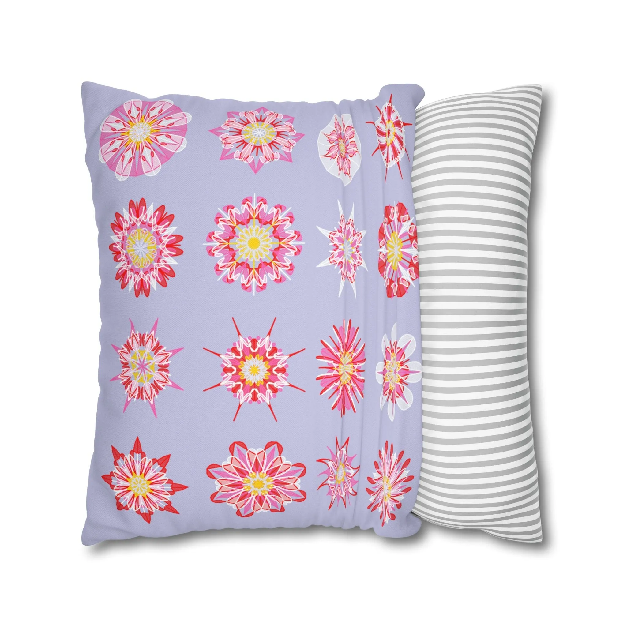 Mandala Art Christmas Pillowcase - Handmade Square Holiday Decor