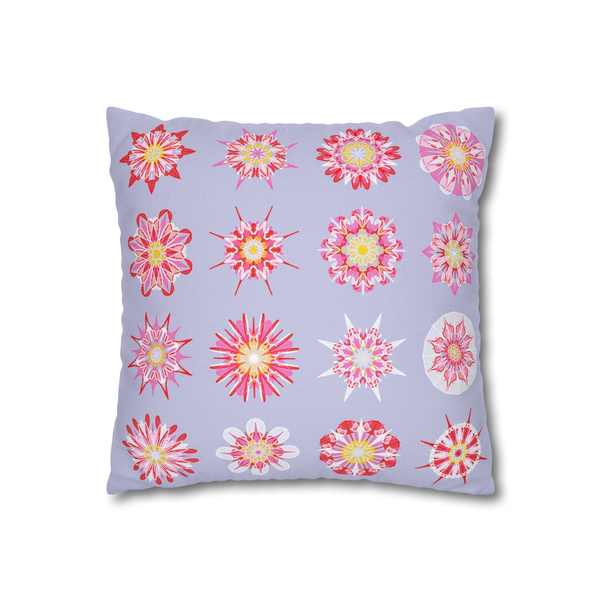 Mandala Art Christmas Pillowcase - Handmade Square Holiday Decor