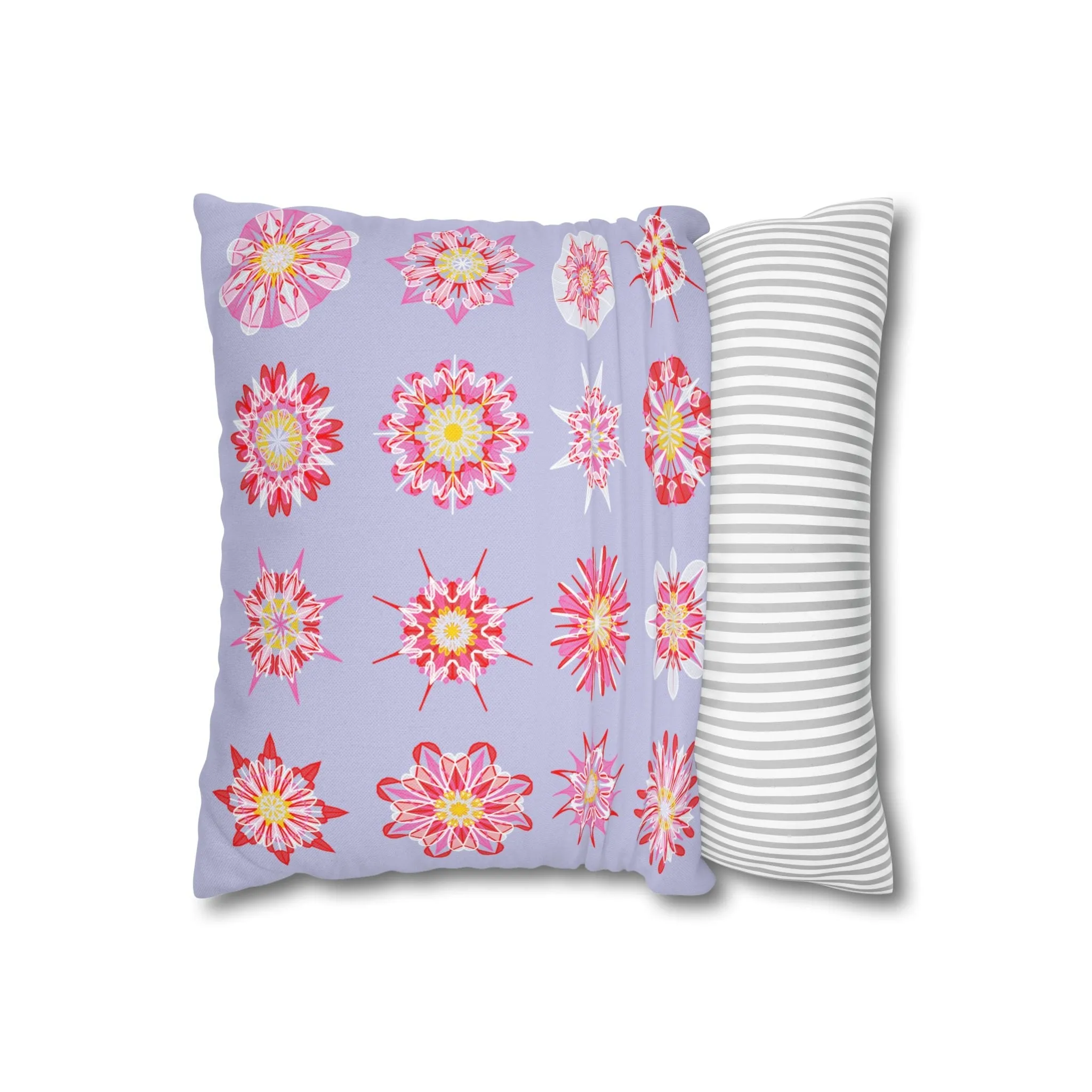 Mandala Art Christmas Pillowcase - Handmade Square Holiday Decor