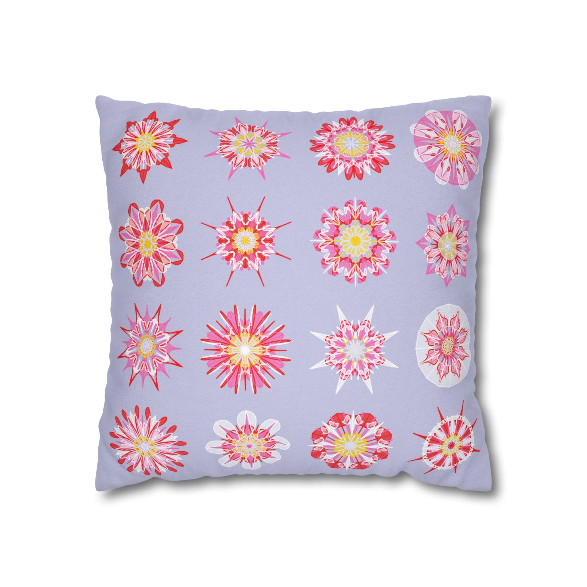 Mandala Art Christmas Pillowcase - Handmade Square Holiday Decor