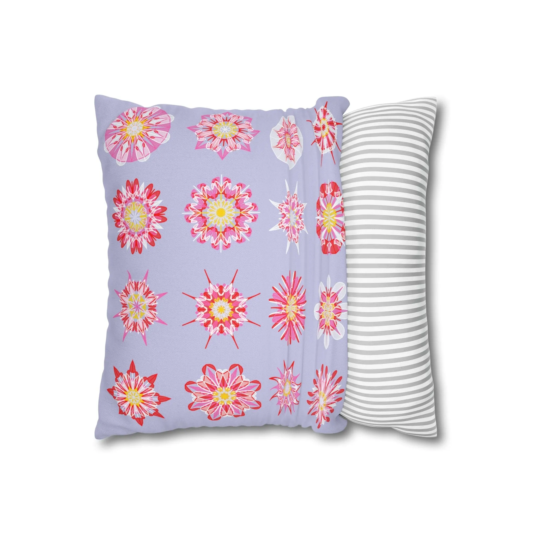 Mandala Art Christmas Pillowcase - Handmade Square Holiday Decor