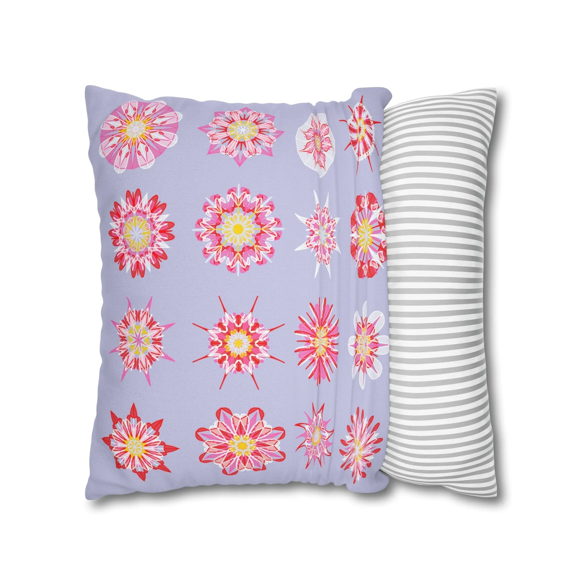 Mandala Art Christmas Pillowcase - Handmade Square Holiday Decor