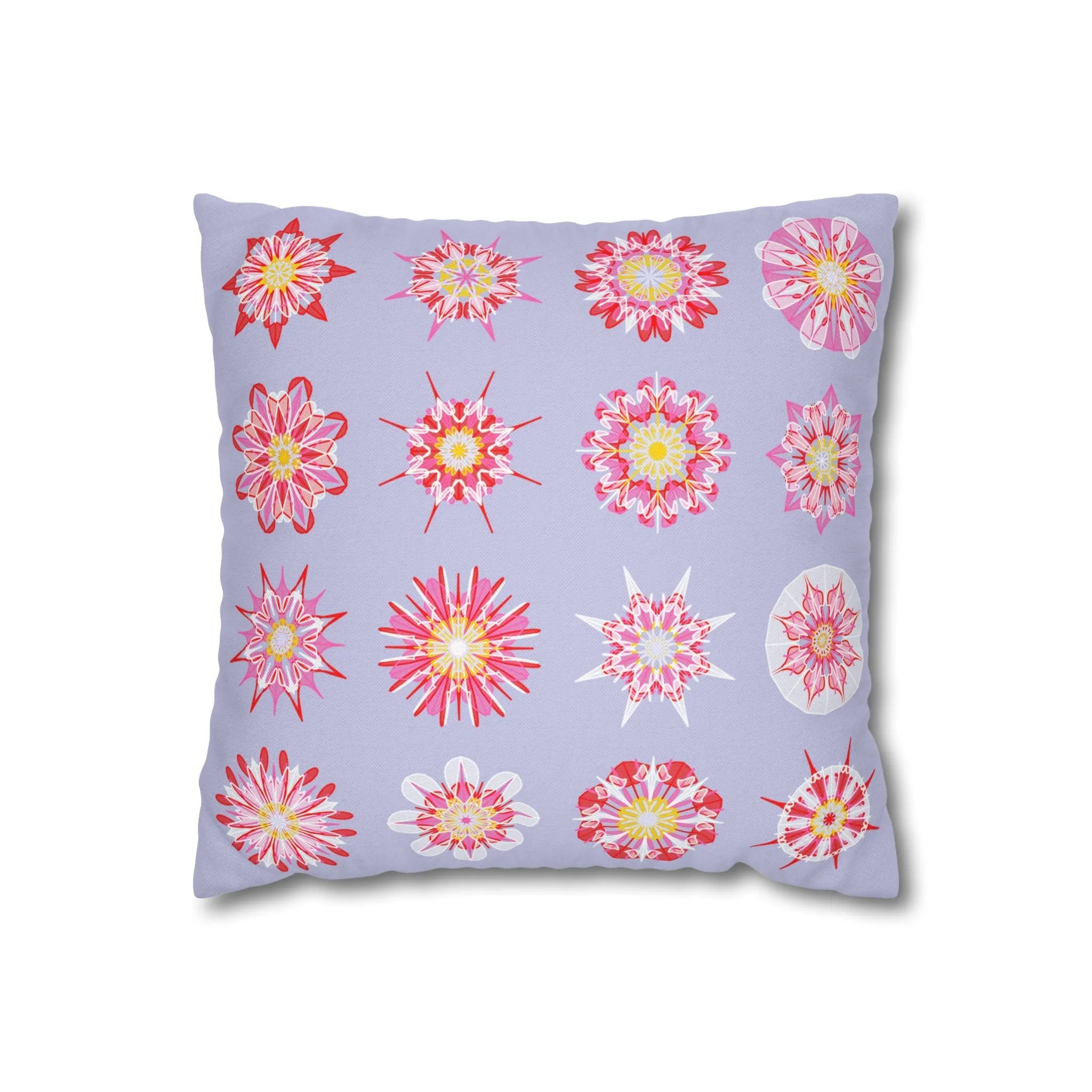Mandala Art Christmas Pillowcase - Handmade Square Holiday Decor