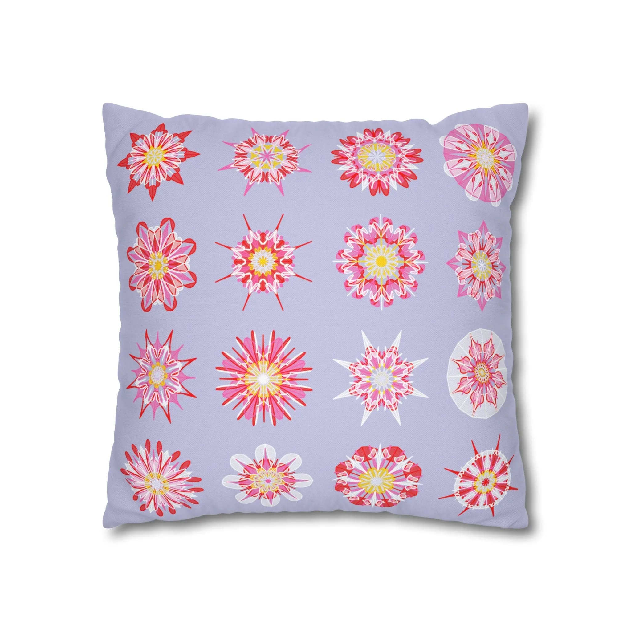 Mandala Art Christmas Pillowcase - Handmade Square Holiday Decor