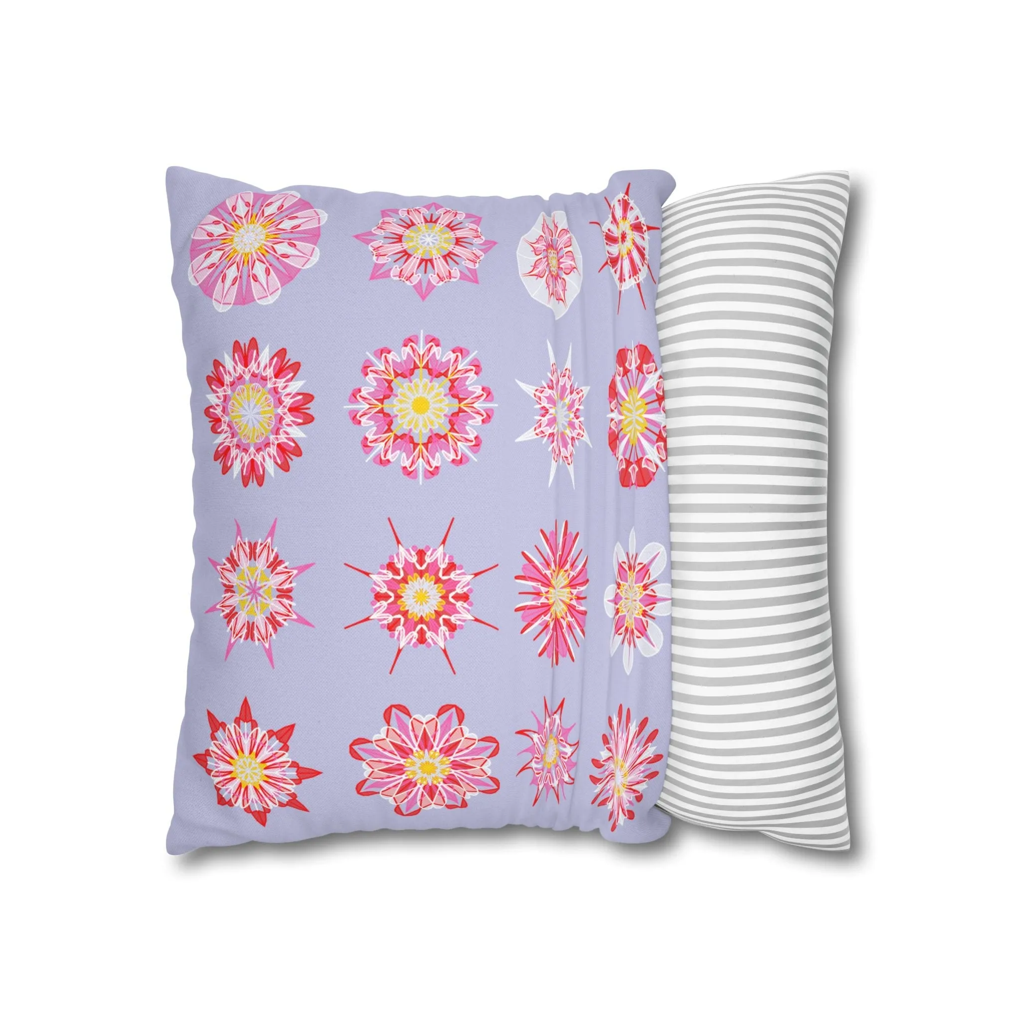 Mandala Art Christmas Pillowcase - Handmade Square Holiday Decor