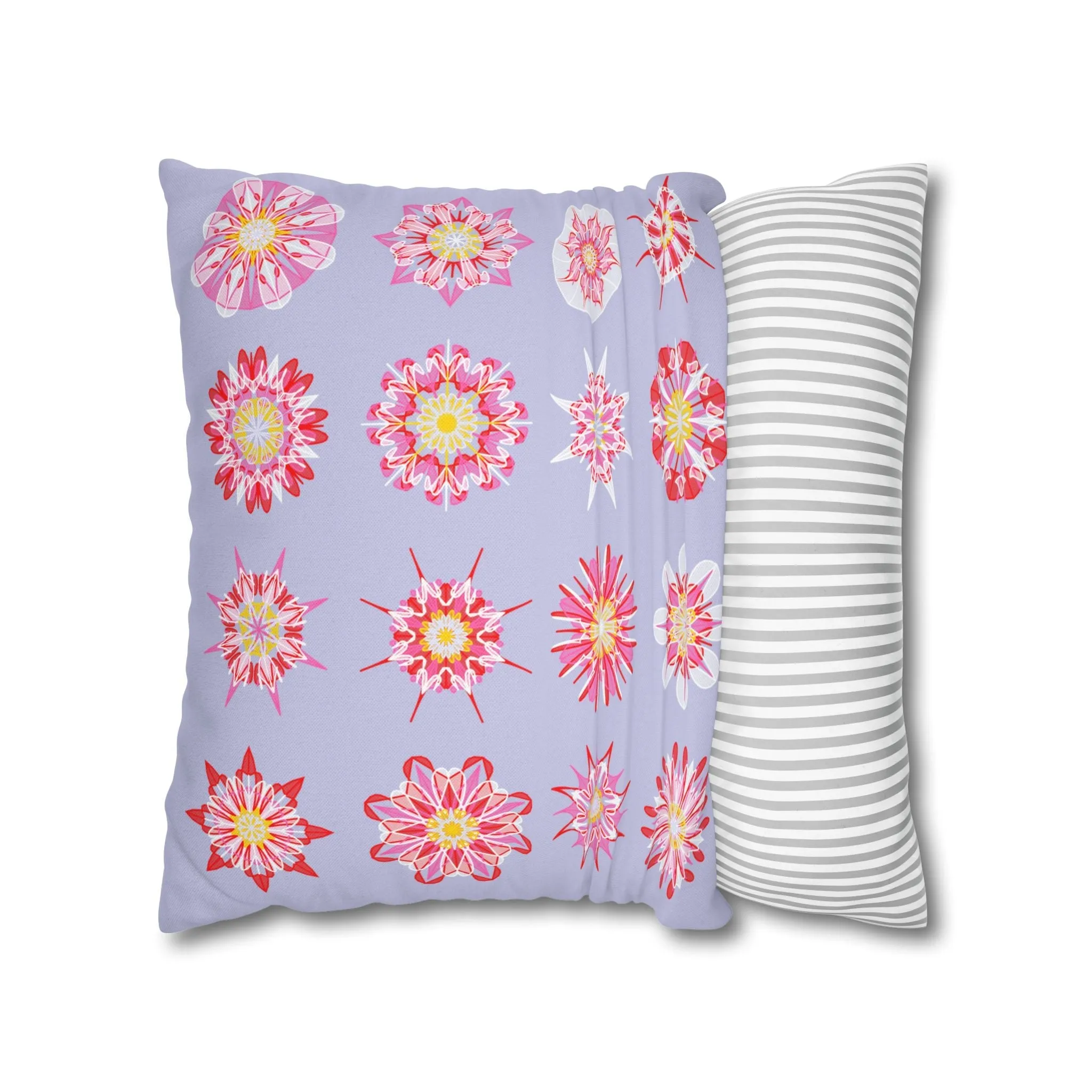 Mandala Art Christmas Pillowcase - Handmade Square Holiday Decor