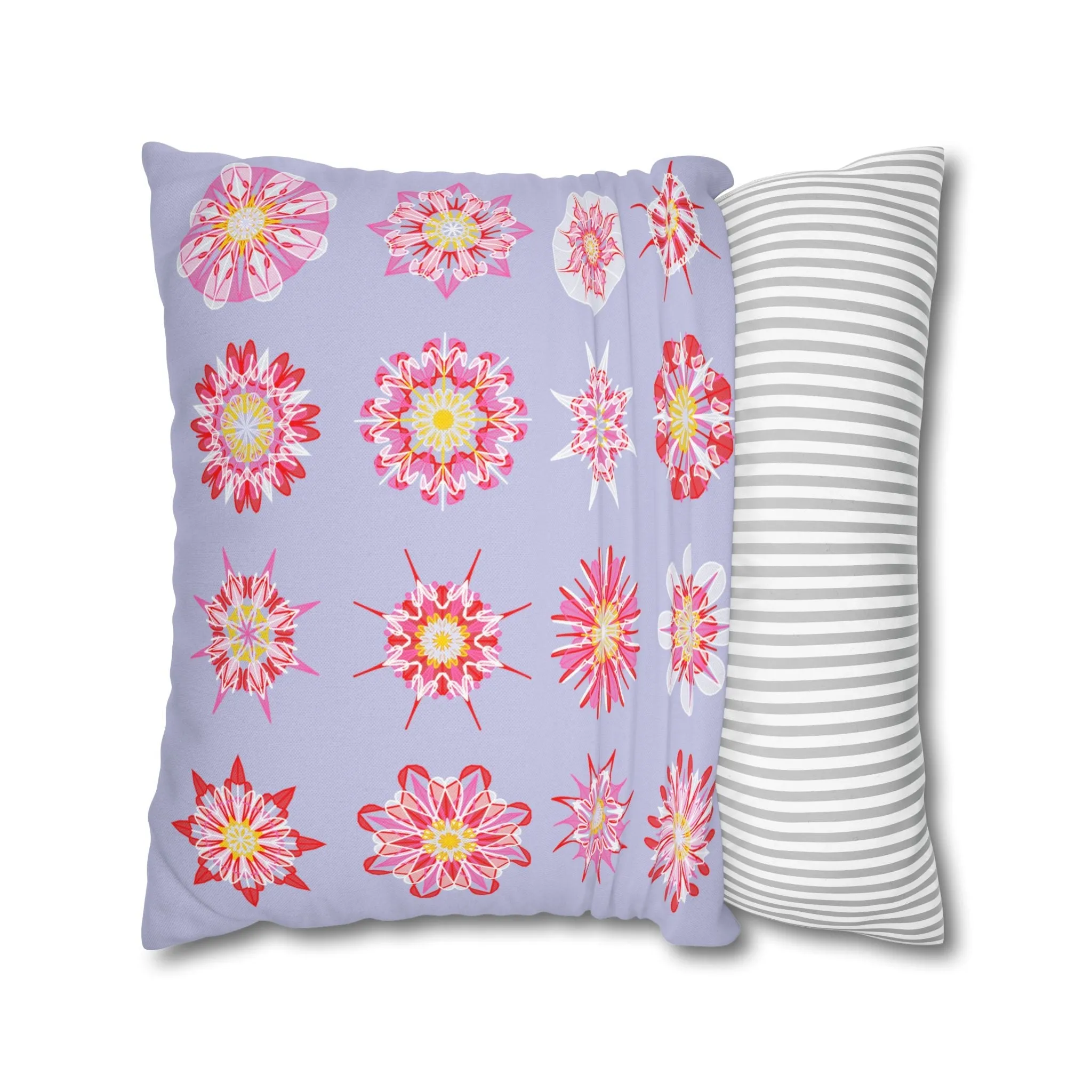 Mandala Art Christmas Pillowcase - Handmade Square Holiday Decor