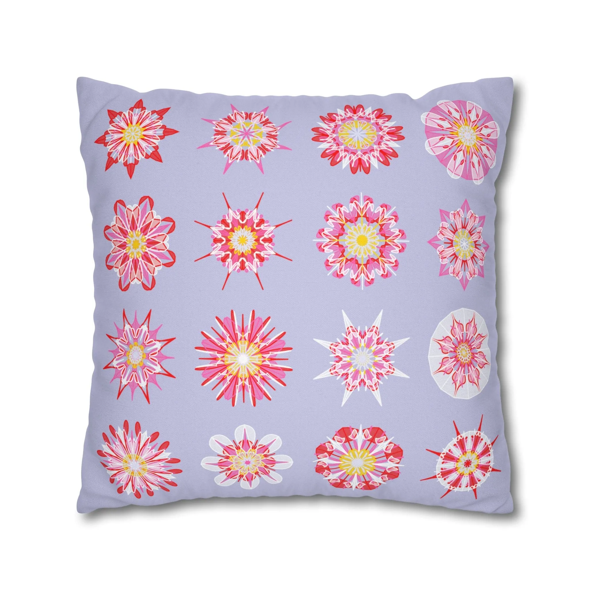Mandala Art Christmas Pillowcase - Handmade Square Holiday Decor