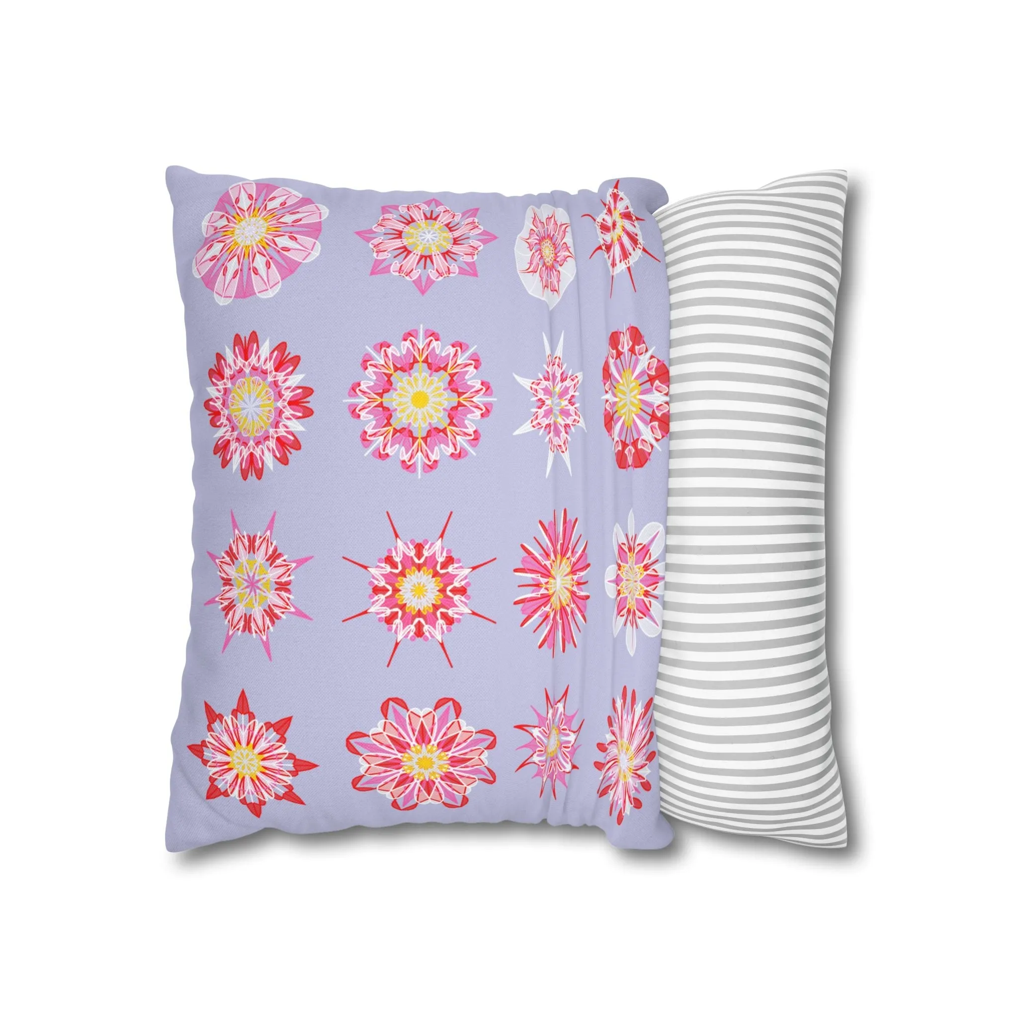 Mandala Art Christmas Pillowcase - Handmade Square Holiday Decor