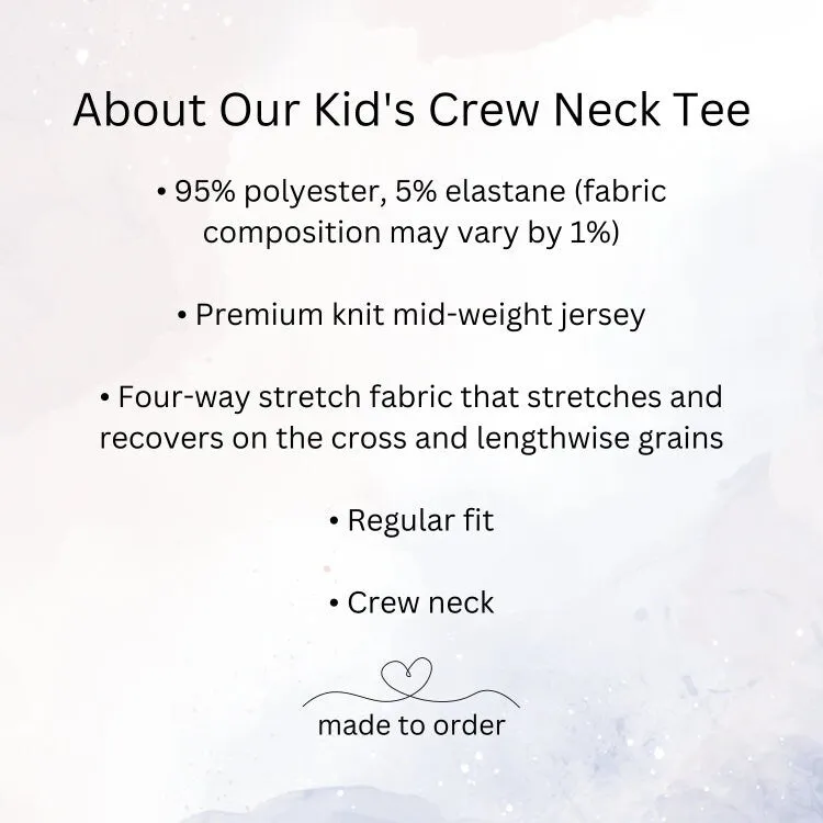 Patriotic Blue Crew Neck Tee for Kids