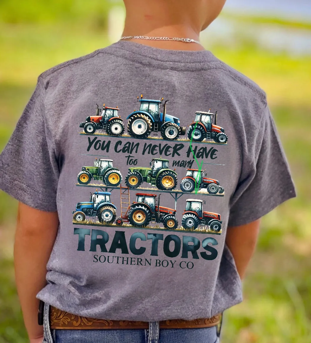 (SHORT) You Can Never Have Too Many Tractors Kids Tee