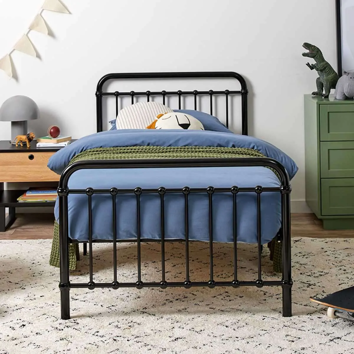 Sonata Black Single Four Piece Bedroom Set